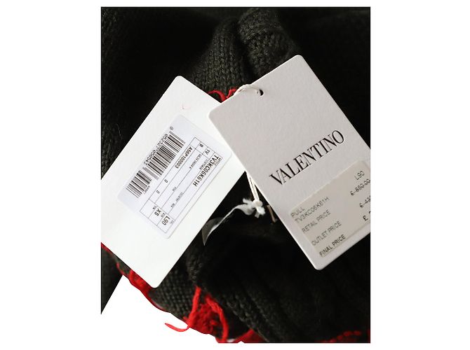 Valentino „I Breathe Your Love“-Pullover aus grüner Schurwolle - Ansicht 6