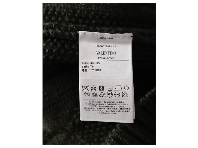 Valentino „I Breathe Your Love“-Pullover aus grüner Schurwolle - Ansicht 7