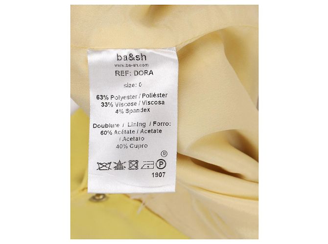 Ba&Sh Minifalda Dora de poliéster amarillo - vista 4