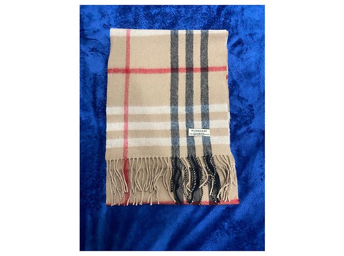 Sciarpa Burberry beige in lana a quadri - vista 2