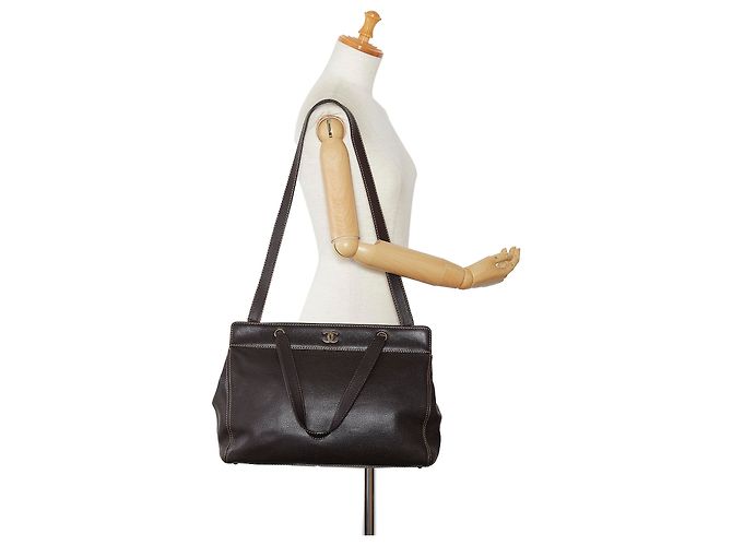 Executive Borsa esecutiva Chanel caviale marrone Marrone scuro - vista 10
