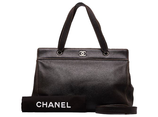 Executive Borsa esecutiva Chanel caviale marrone Marrone scuro - vista 11