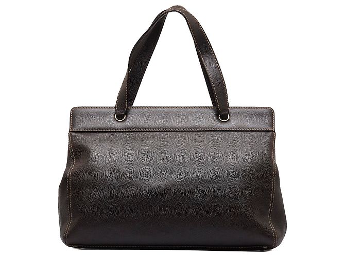 Executive Borsa esecutiva Chanel caviale marrone Marrone scuro - vista 3