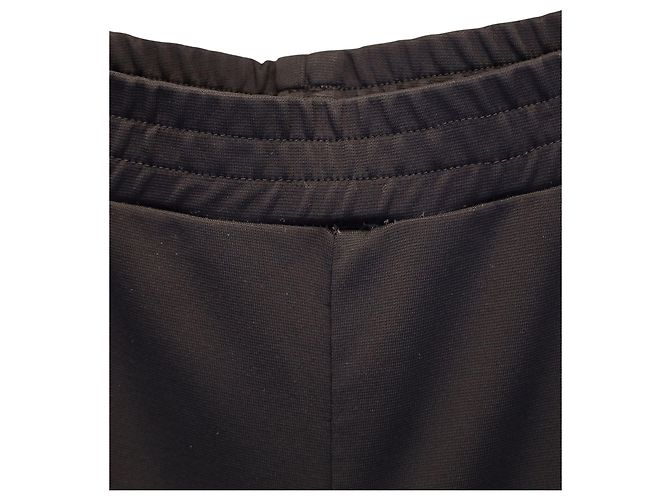 Conjunto de chaqueta con capucha y pantalón de chándal a rayas rojas de Prada en viscosa negra - vista 8