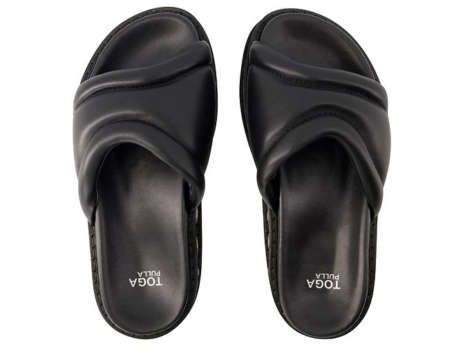 AJ1329 Sandali - Toga Pulla - Pelle - Nero - vista 4