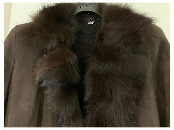 Pellessimo Pelliccia lunga in shearling Marrone - vista 2
