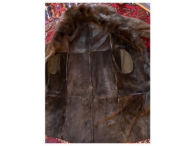 Pellessimo Pelliccia lunga in shearling Marrone - vista 4