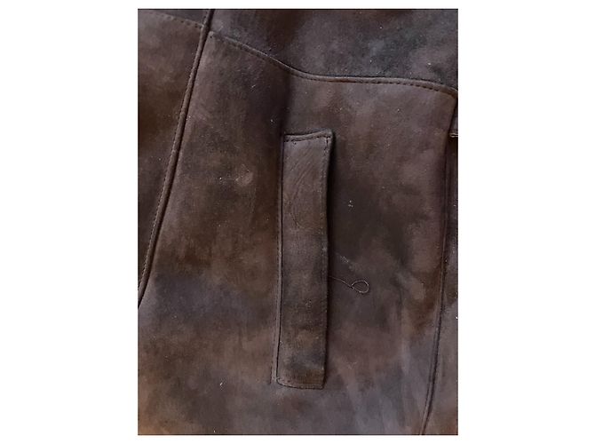 Pellessimo Pelliccia lunga in shearling Marrone - vista 5