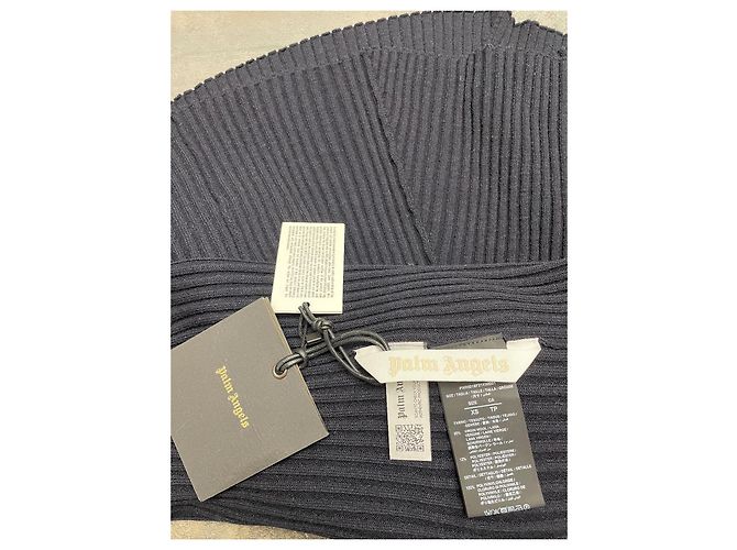 Palm Angels Strickkleid Rippstrick dunkelblau Marineblau - Ansicht 2