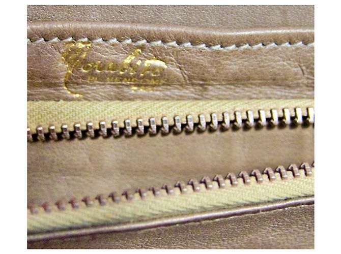 Autre Marque Piccola borsa a mano in pelle esotica taupe - vista 9