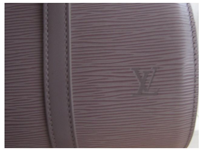 Borsa Louis Vuitton Soufflot in pelle Epi lilla 30 cm - vista 11