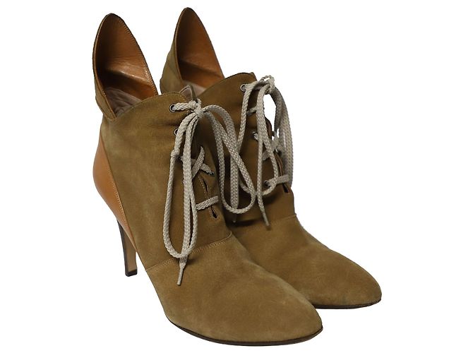 Chloé Cloe Gibbon 90 Botas en Ante Marrón - Ansicht 3