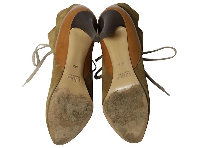 Chloé Cloe Gibbon 90 Botas en Ante Marrón - Ansicht 5