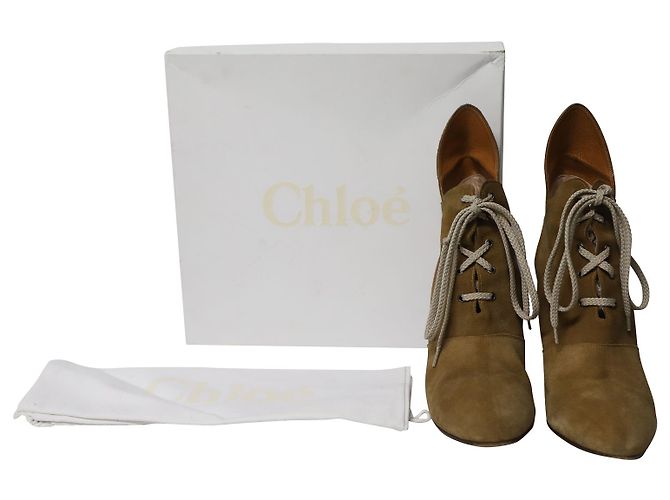 Chloé Cloe Gibbon 90 Botas en Ante Marrón - Ansicht 8