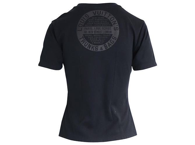 Camiseta con estampado tribal de Louis Vuitton en algodón negro - vista 3