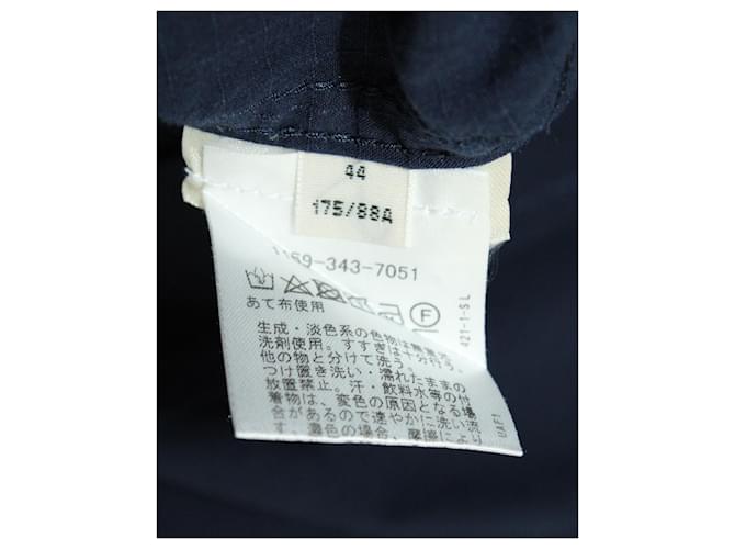 Camicia Button Down di Acne Studios in cotone blu navy - vista 4