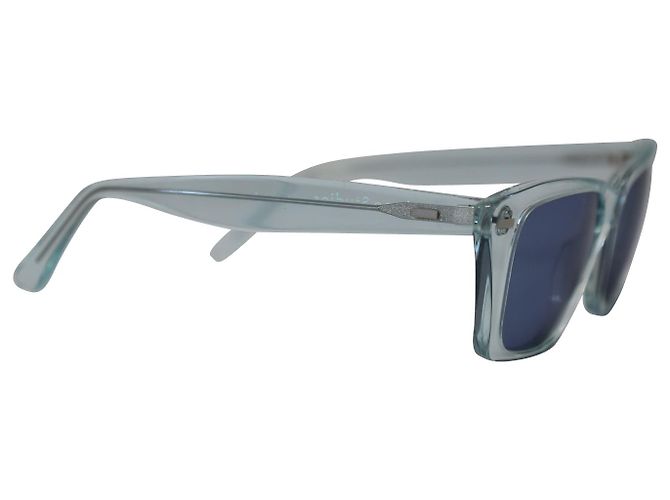 Acne Studios Ingridh Cat Eye Sunglasses in Light Blue Acetate - view 2