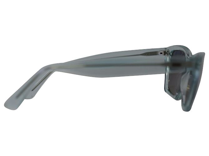 Acne Studios Ingridh Cat Eye Sunglasses in Light Blue Acetate - view 3