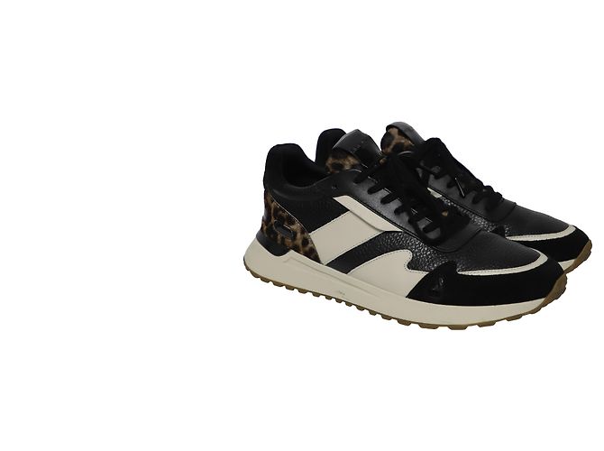 Michael Kors Sneakers mit Leopardendetails aus mehrfarbigem Leder Python drucken - Ansicht 3