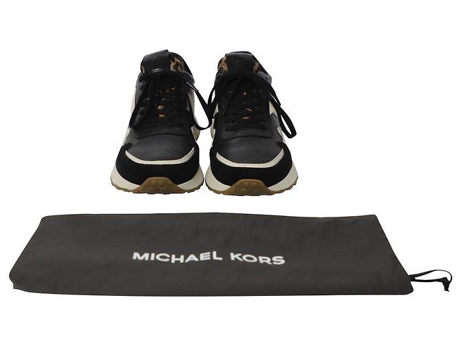 Michael Kors Sneakers mit Leopardendetails aus mehrfarbigem Leder Python drucken - Ansicht 6
