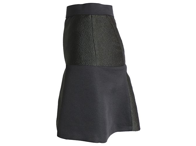 Falda acampanada Sandro Paris de poliéster negro - vista 2