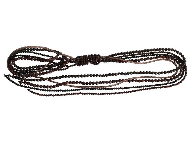 Collana Multifilo Brunello Cucinelli in Pietra Multicolor Stampa python - vista 2