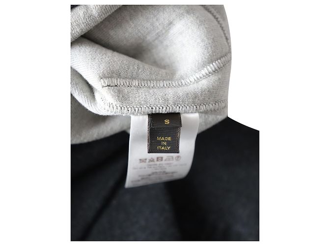Blouson Bomber Zippé Louis Vuitton Forever Front en Cachemire de Coton Gris - vue 5