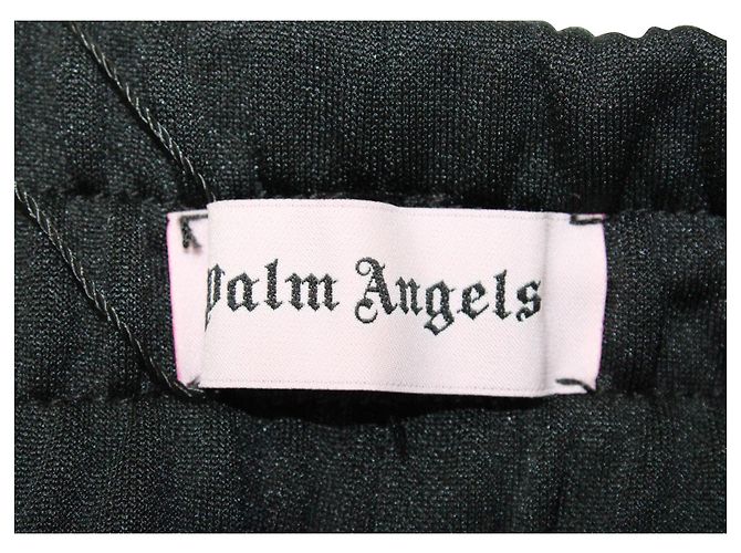 Palm Angels Jogginghose mit Palm Angles-Logo aus schwarzem Polyester - Ansicht 3