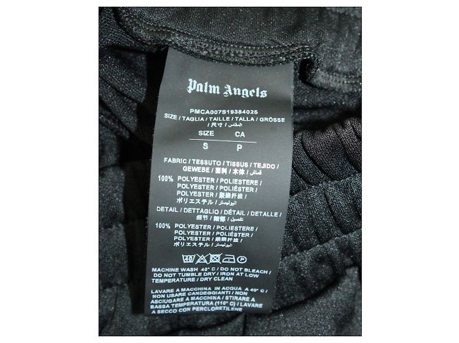 Palm Angels Jogginghose mit Palm Angles-Logo aus schwarzem Polyester - Ansicht 4