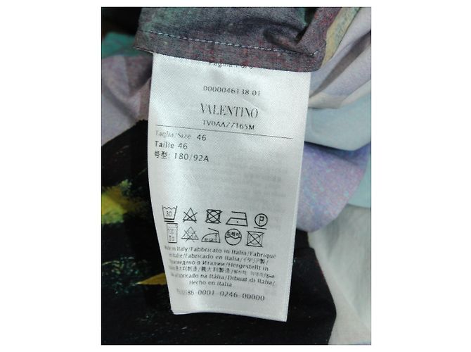 Camicia con stampa Valentino Garavani X Roger Dean Floating Island Vacation in cotone multicolor - vista 4