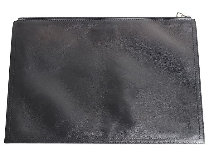 Pochette Adresse Givenchy en Cuir Noir - vue 2