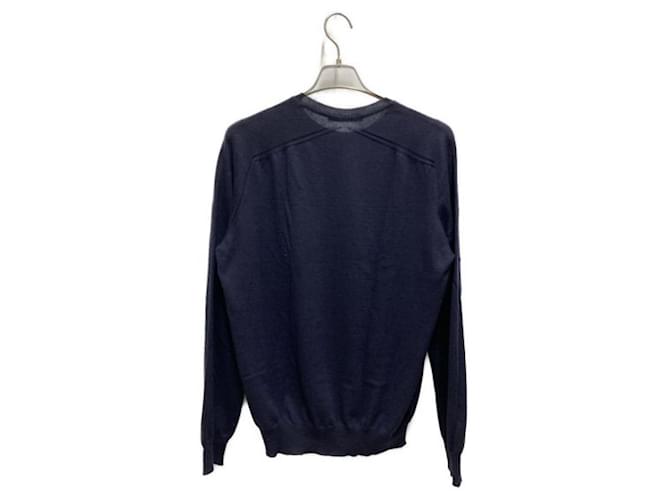 ***LOUIS VUITTON (Louis Vuitton)  Kaschmirpullover mit Rundhalsausschnitt Marineblau - Ansicht 2