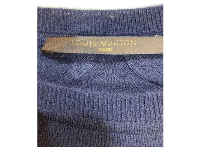 ***LOUIS VUITTON (Louis Vuitton)  Kaschmirpullover mit Rundhalsausschnitt Marineblau - Ansicht 6