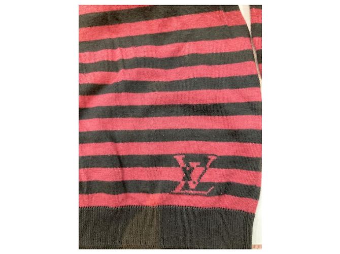 ***LOUIS VUITTON (Louis Vuitton)  Kaschmirmischung gestrickt Braun Pink - Ansicht 6