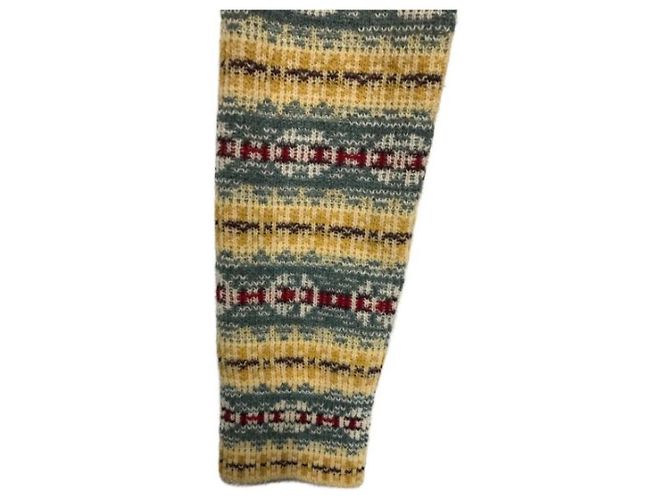 ***LOUIS VUITTON (Louis Vuitton)  Gebrauchtes Rüschenstrickoberteil Blau Gelb - Ansicht 5