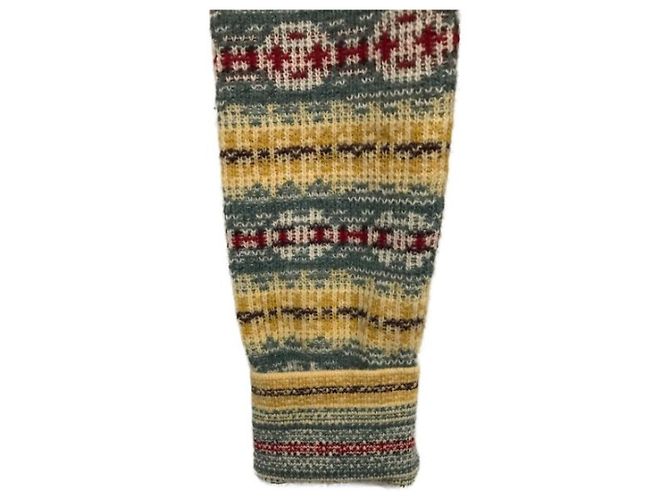 ***LOUIS VUITTON (Louis Vuitton)  Gebrauchtes Rüschenstrickoberteil Blau Gelb - Ansicht 6