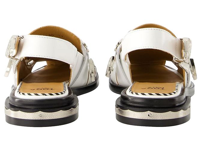 AJ1312 Sandali - Toga Pulla - Pelle - Bianco - vista 3