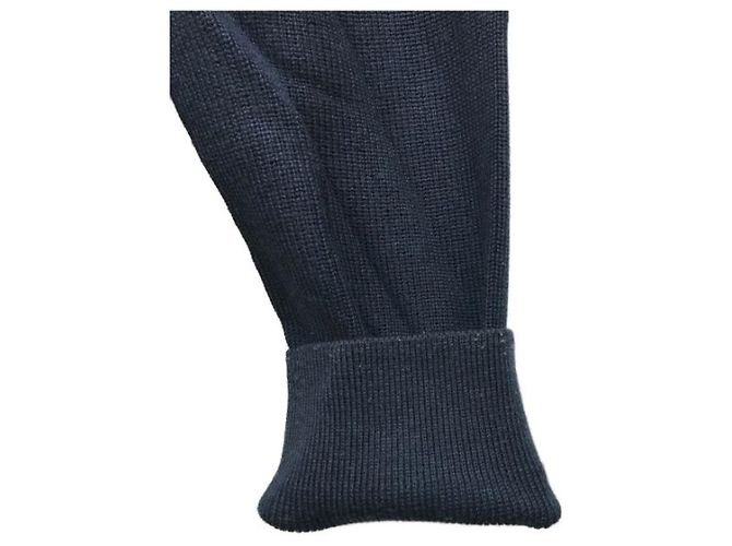 ***LOUIS VUITTON (Louis Vuitton)  Schalkragen gestrickt Marineblau - Ansicht 5