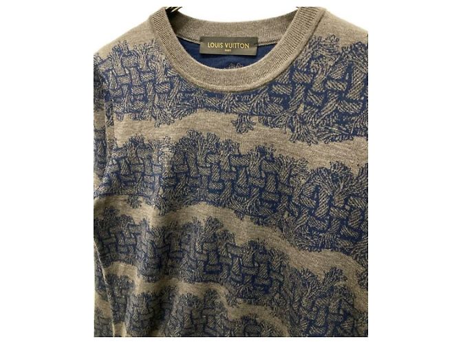 ***LOUIS VUITTON × NEMETH (Louis Vuitton x Nemeth)  Christopher Nemeth Rundhals-Strick-Logo-Seil RM152M Braun - Ansicht 3