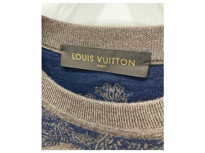 ***LOUIS VUITTON × NEMETH (Louis Vuitton x Nemeth)  Christopher Nemeth Rundhals-Strick-Logo-Seil RM152M Braun - Ansicht 4
