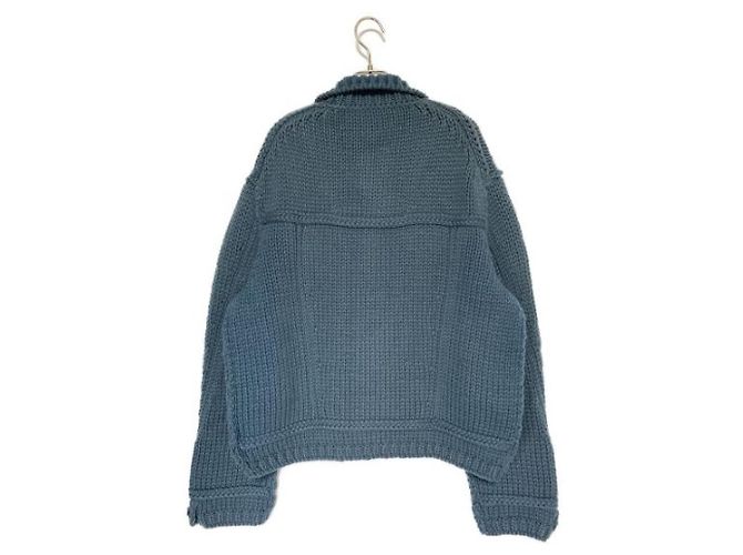 ***LOUIS VUITTON (Louis Vuitton)  chunky button knit jacket Grey - view 2