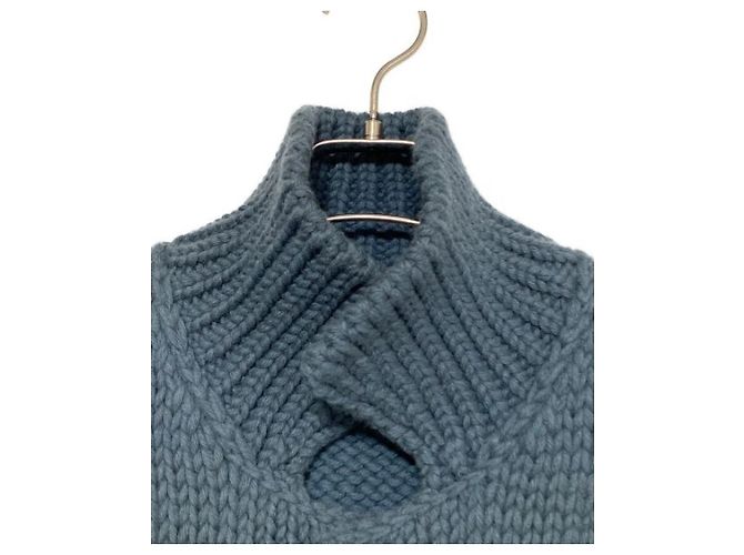 ***LOUIS VUITTON (Louis Vuitton)  chunky button knit jacket Grey - view 9