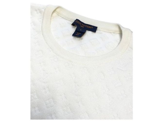 ***LOUIS VUITTON (Louis Vuitton)  3D-Monogramm gestrickt Weiß - Ansicht 3