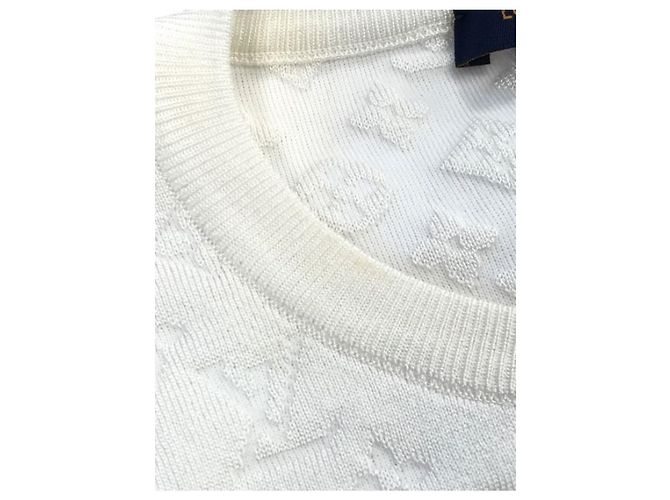 ***LOUIS VUITTON (Louis Vuitton)  3D-Monogramm gestrickt Weiß - Ansicht 5