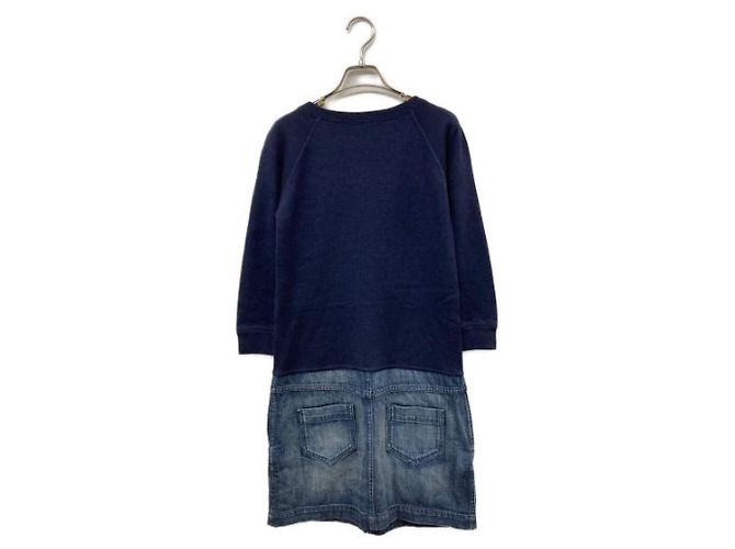 ***LOUIS VUITTON (Louis Vuitton)  Denim-Wechselstrickkleid Marineblau - Ansicht 2