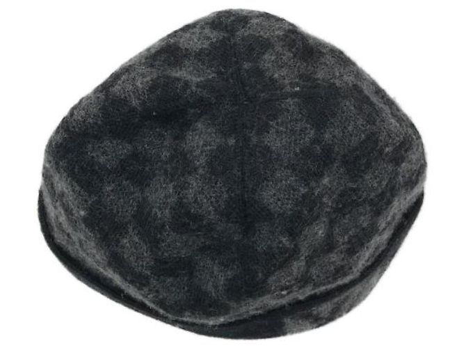 ***LOUIS VUITTON (Louis Vuitton)  Bonnet en tricot Petit Damier Noir - vue 3