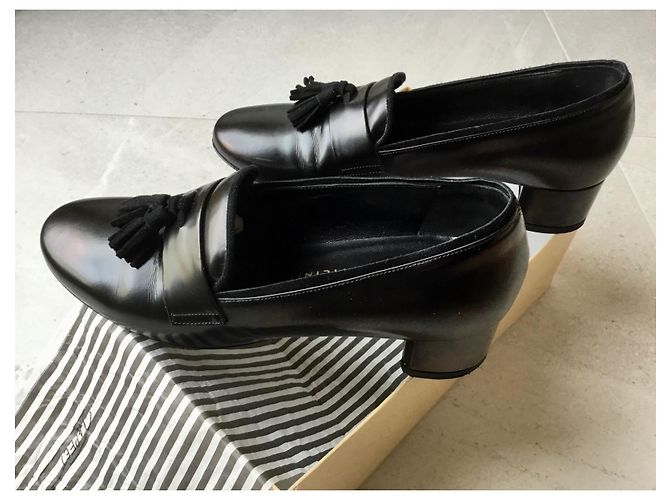 Vicini Tapee Ballerine in Pelle Nera Nero - vista 2