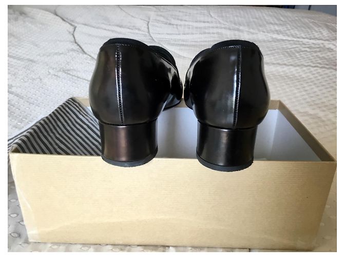 Vicini Tapee Ballerine in Pelle Nera Nero - vista 4