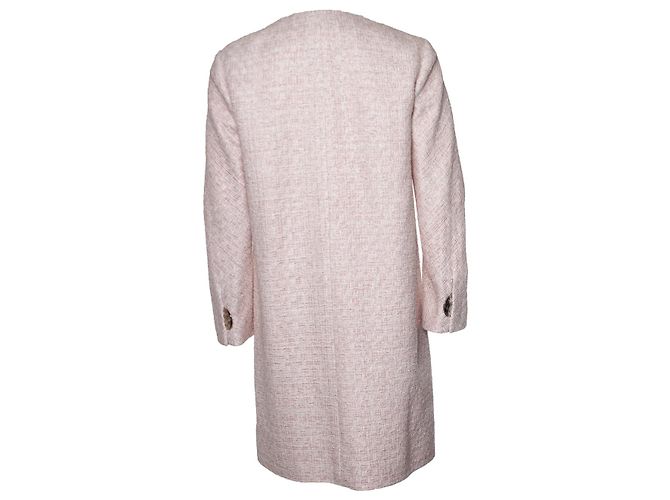 Chanel, Abrigo tweed lúrex rosa - vista 3