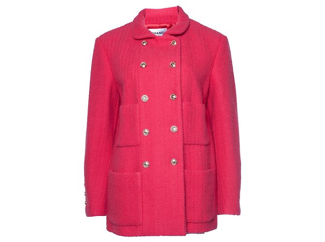Chanel, Rosa Woll-Tweed-Blazer mit 4 Taschen Pink - Ansicht 2